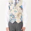 Menswear Favourbrook Waistcoats | Stone Bressingham Linen Single Breasted 6 Button Waistcoat