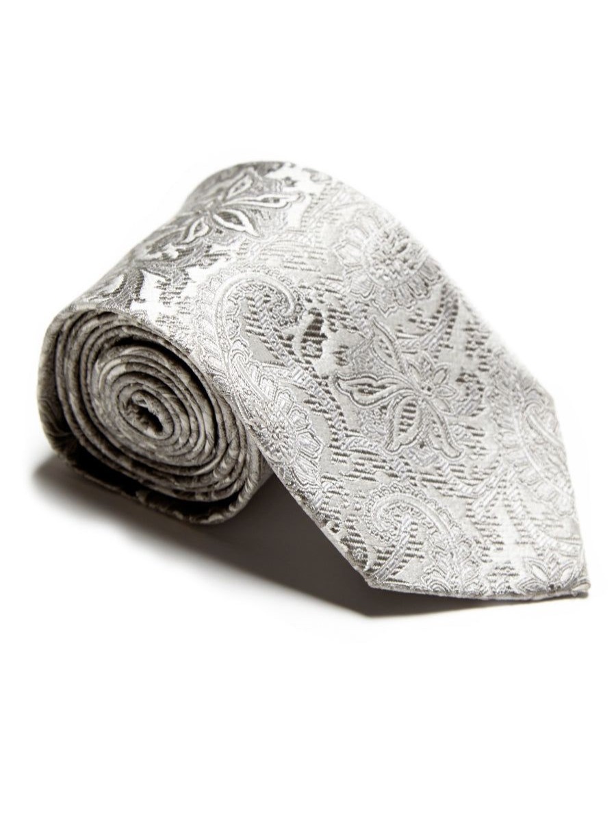 Menswear Favourbrook Ties | Silver Albert Silk Tie