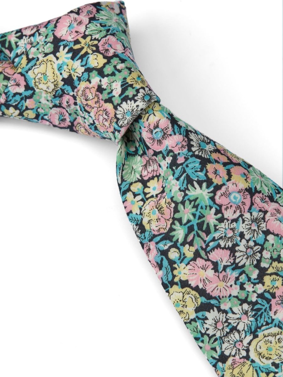 Menswear Favourbrook Ties | Blush Secret Garden Cotton Tie