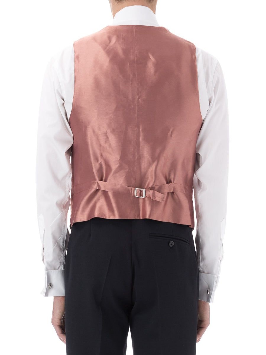 Menswear Favourbrook Waistcoats | Collis Hill Silk Floral Single Breasted 6 Button Waistcoat