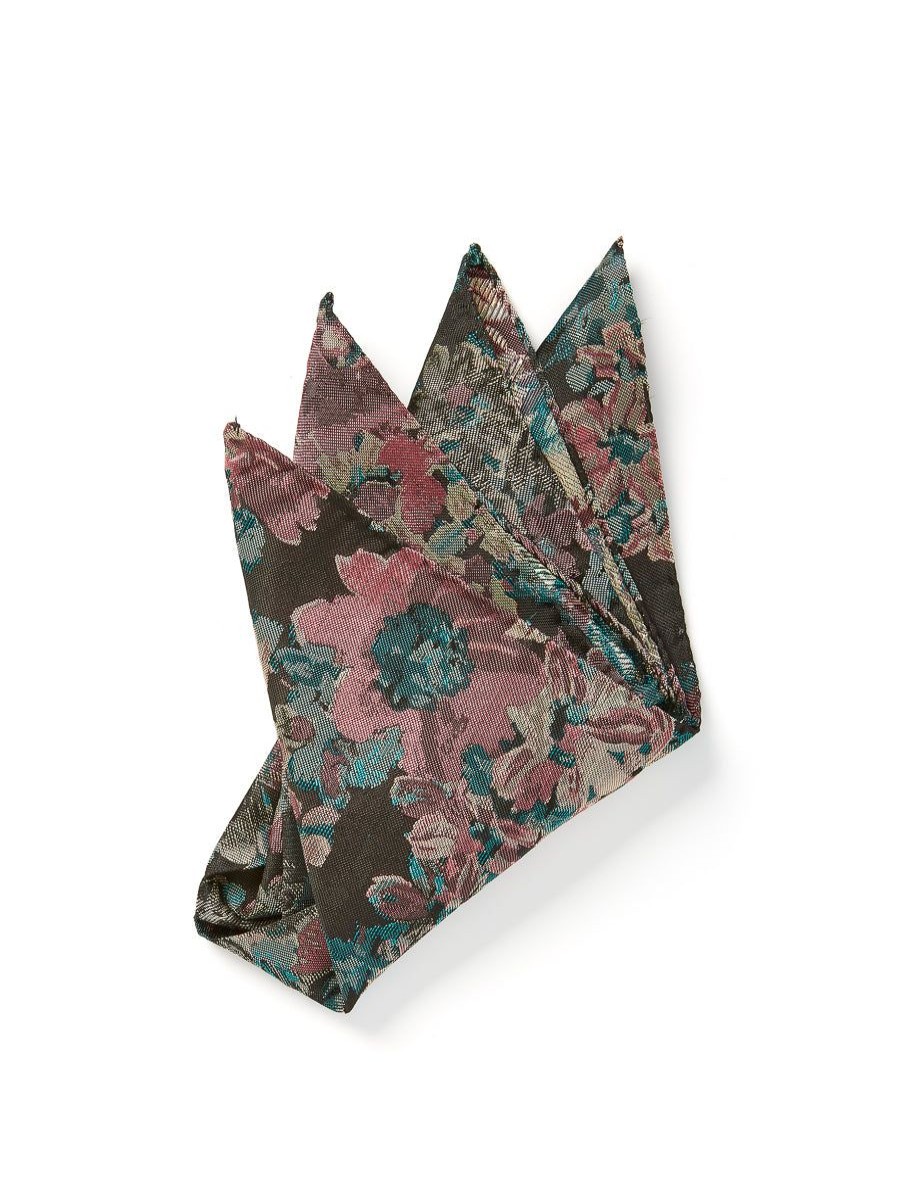 Menswear Favourbrook Pocket Squares | Pink Chatsworth Silk Wool Pocket Square