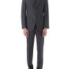 Menswear Favourbrook Suits | Charcoal Merino Wool Trevelyn Jacket