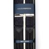 Menswear Favourbrook Braces | Black Moire Silk Braces