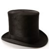 Menswear Favourbrook Top Hats | Favourbrook Black Felt Fur Top Hat