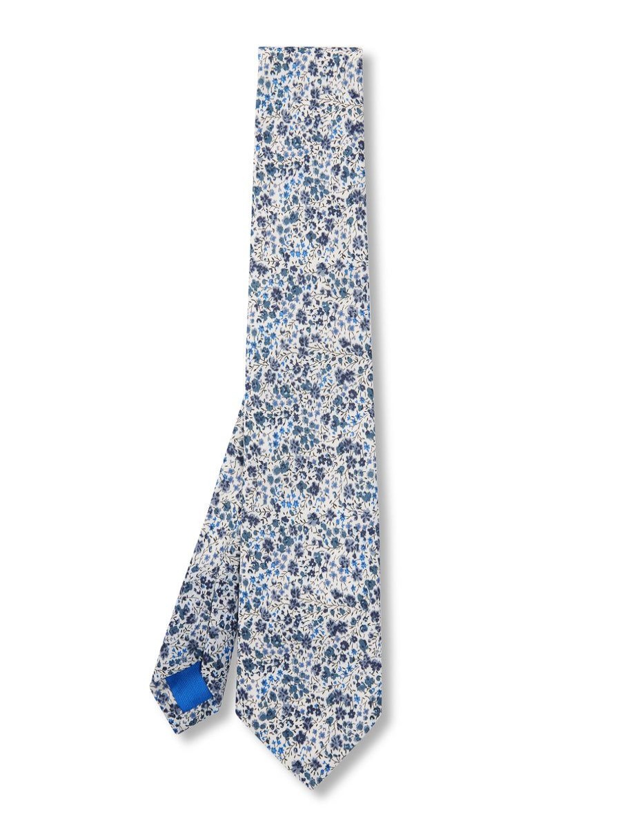 Menswear Favourbrook Ties | Blue Phoebe Cotton Tie