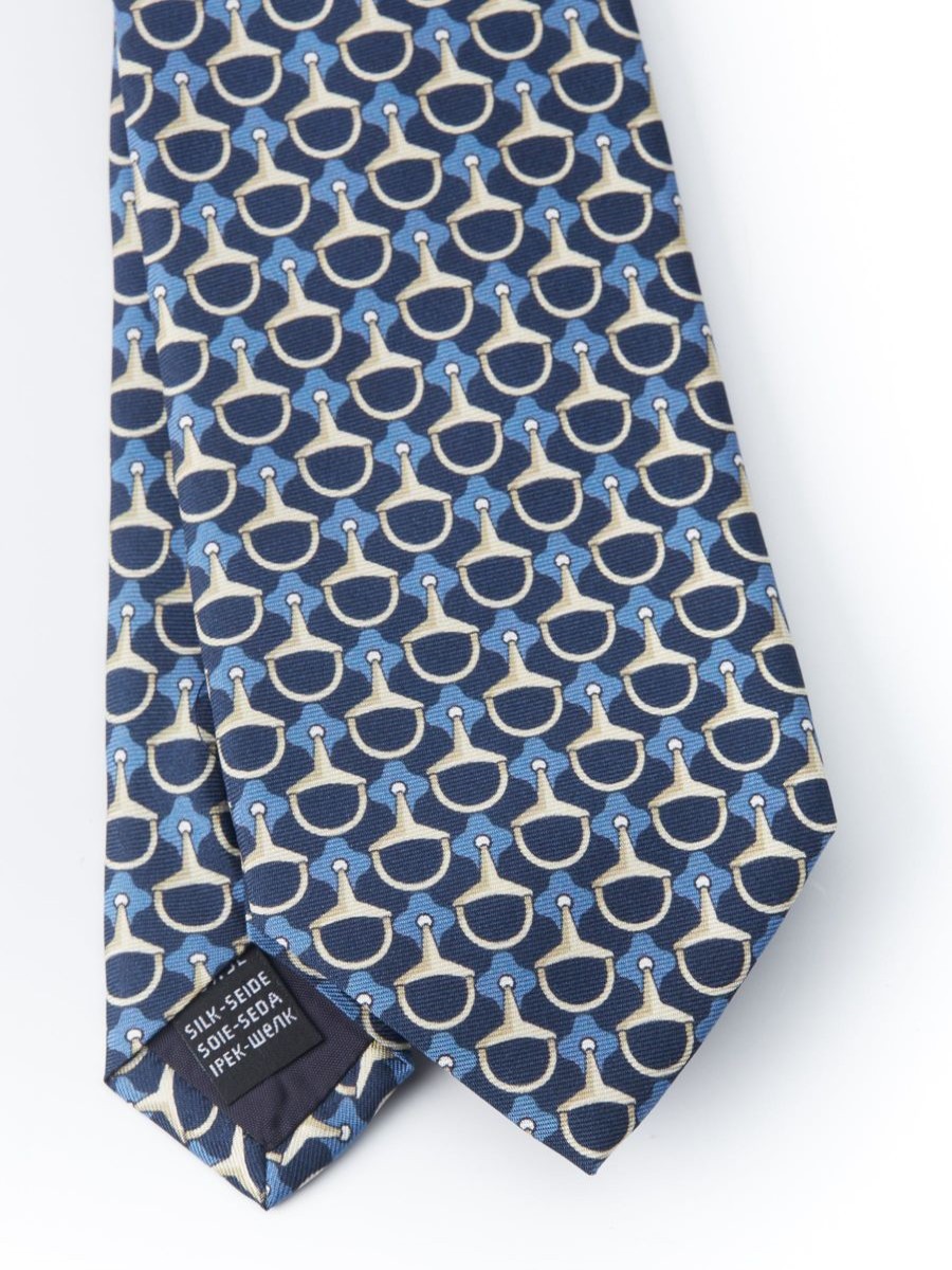 Menswear Favourbrook Ties | Blue Stirrup Tie