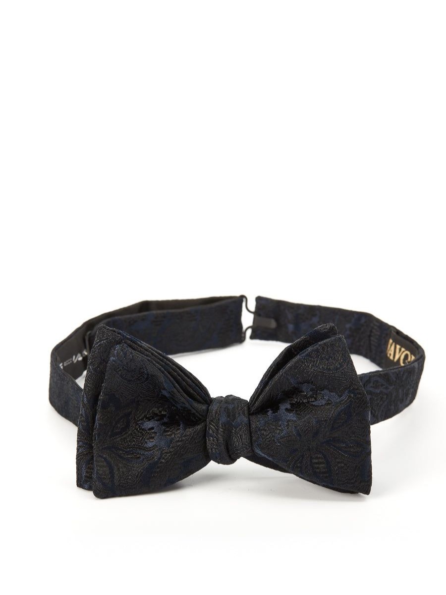 Menswear Favourbrook Bow Ties & Cummerbunds | Navy Albert Silk Bow Tie