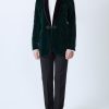 Menswear Favourbrook Smoking Jackets | Racing Green Velvet Single Breasted Grosvenor Smoking Jacket