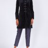 Womenswear Favourbrook Jackets & Coats | Waterloo Coat Navy Cotton Velvet