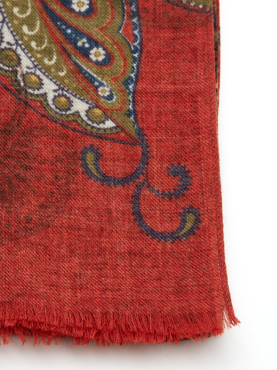 Menswear Favourbrook Scarves & Cravats | Multi Paisley Wool Scarf