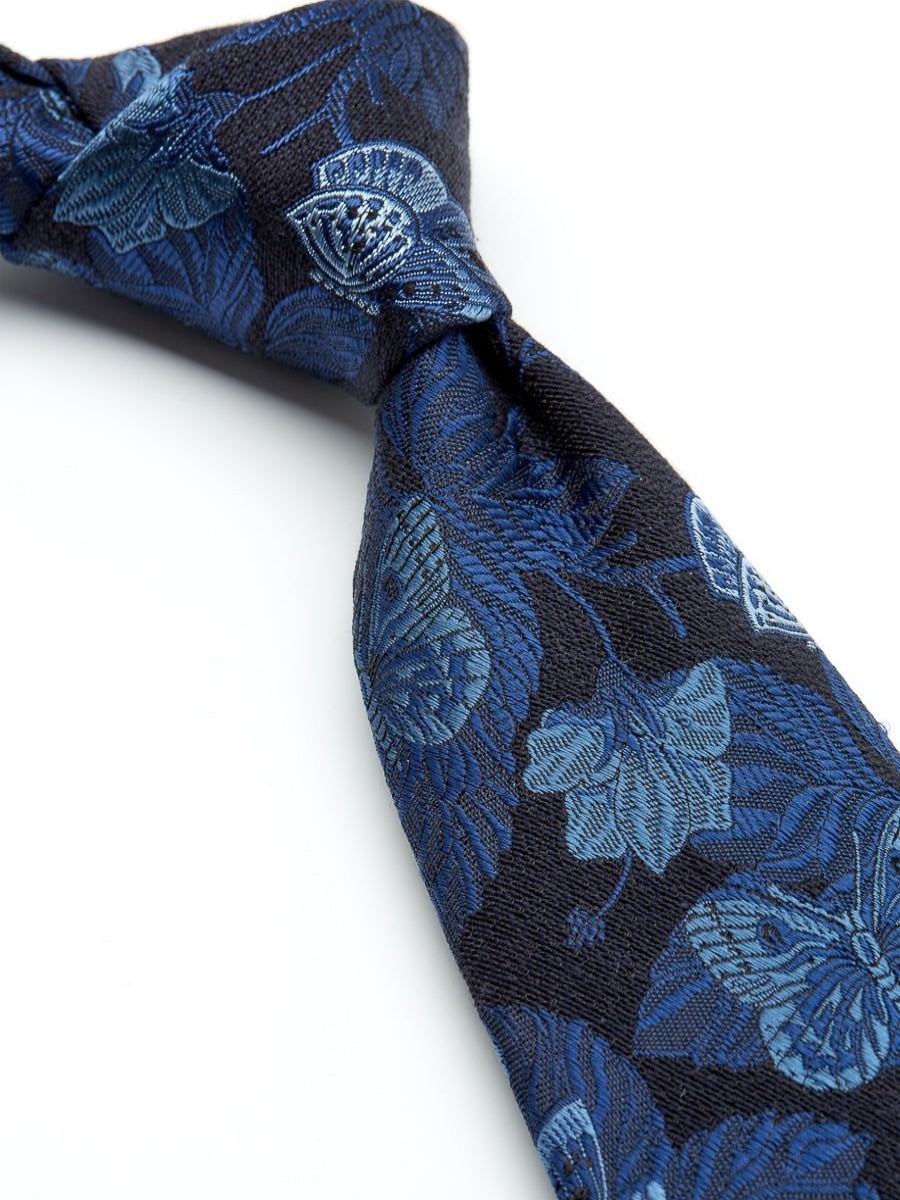 Menswear Favourbrook Ties | Navy Brimstone Silk Tie