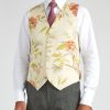 Menswear Favourbrook Waistcoats | Gp Linen Single Breasted 6 Button Waistcoat