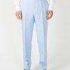 Menswear Favourbrook Suits | Sky Evering Linen Windsor Trouser