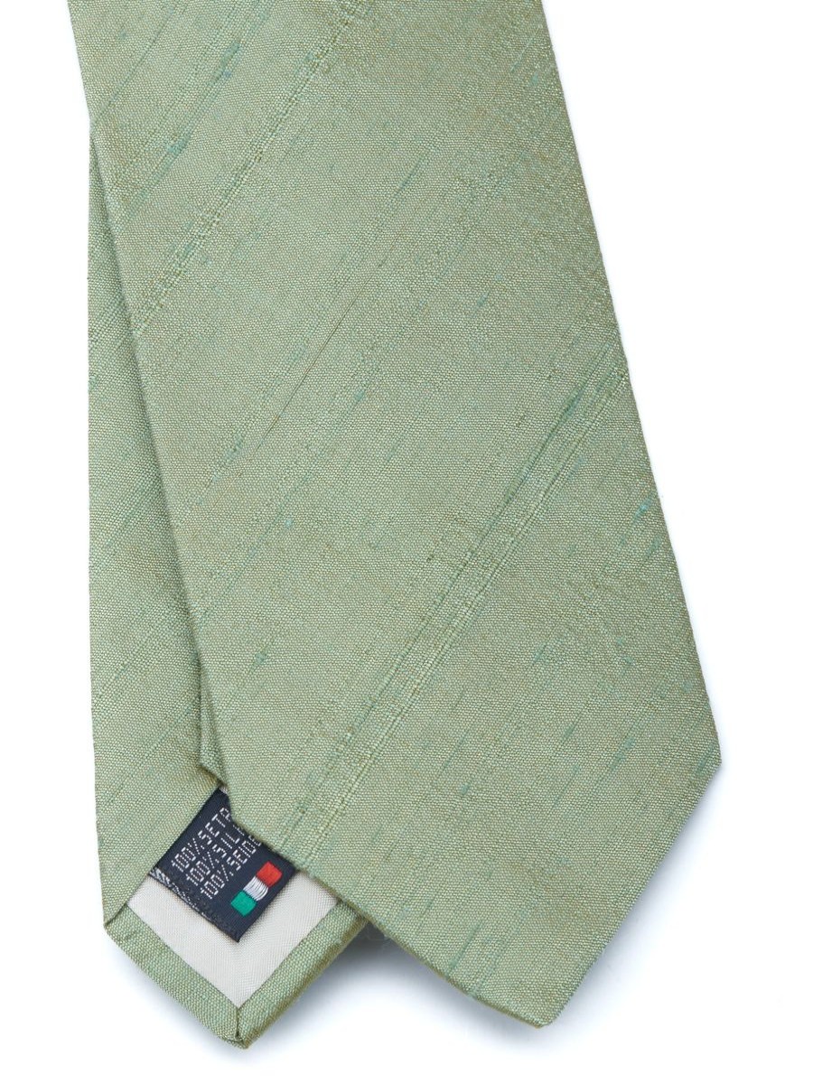 Menswear Favourbrook Ties | Celadon Douppion Silk Tie