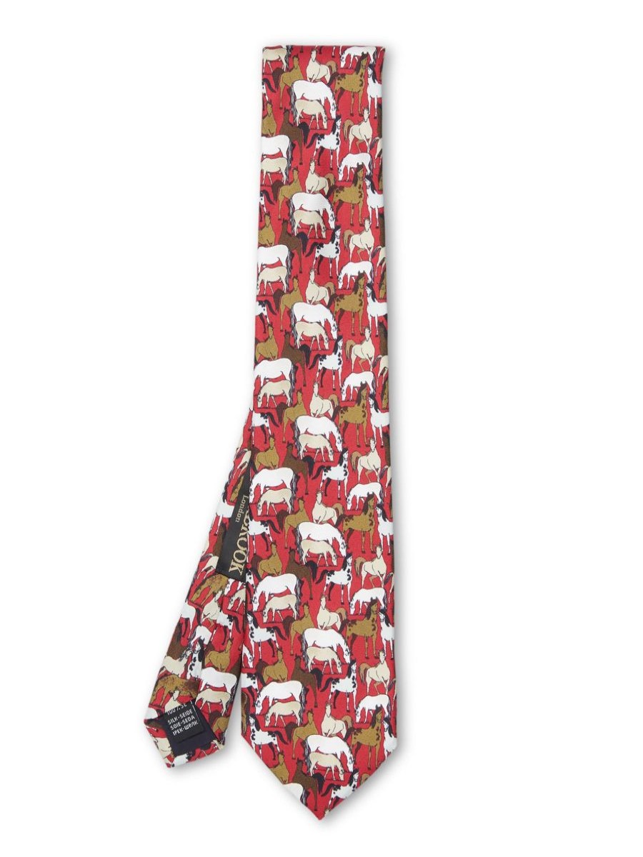 Menswear Favourbrook Ties | Red Paddock Tie