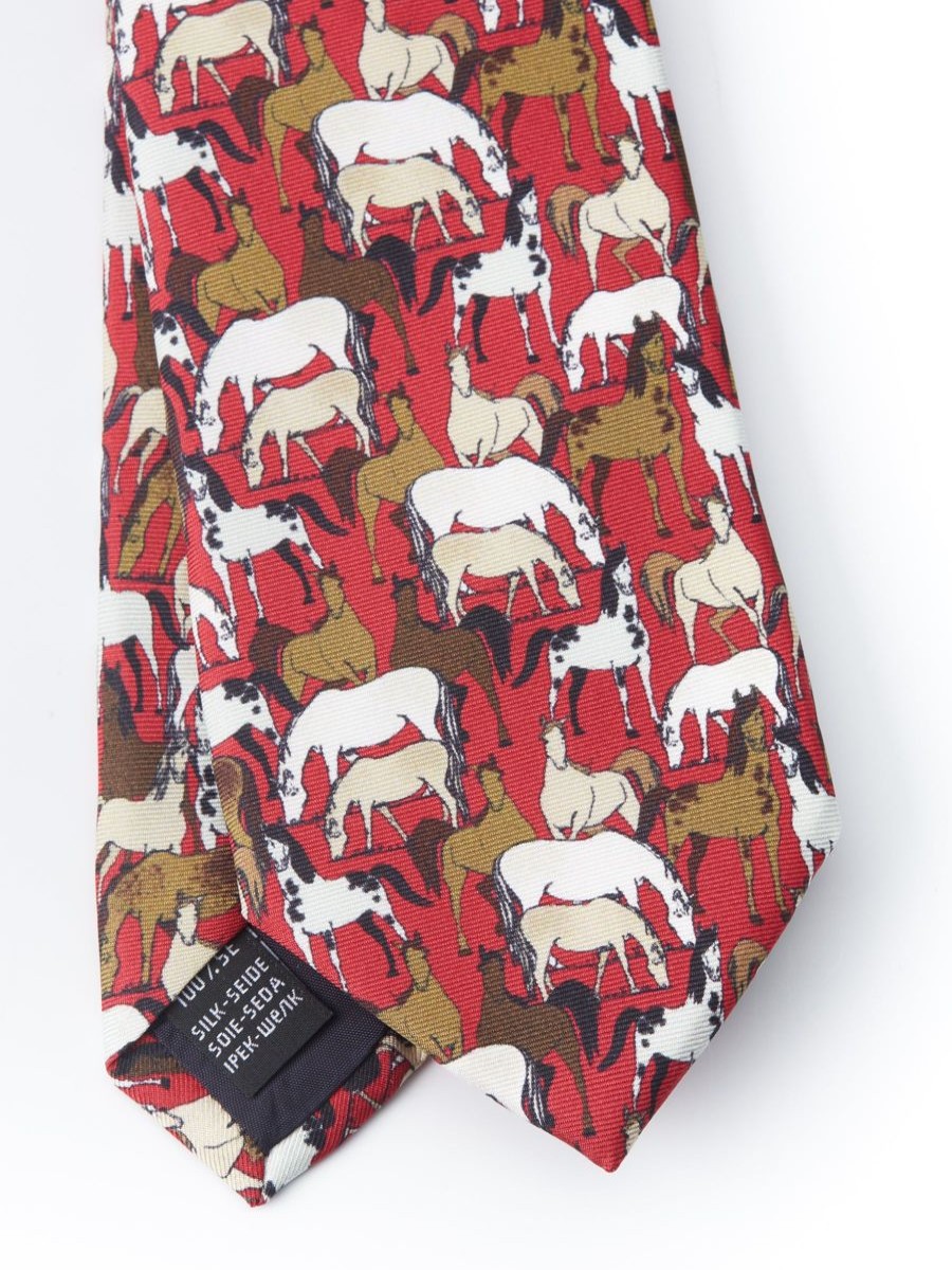 Menswear Favourbrook Ties | Red Paddock Tie