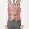 Menswear Favourbrook Waistcoats | Rose Davenport Silk Single Breasted 6 Button Waistcoat