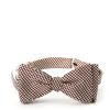 Menswear Favourbrook Bow Ties & Cummerbunds | Wine Briand Check Silk Bow Tie