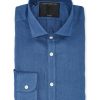 Menswear Favourbrook Shirts | Lagan Colne Linen Cutaway Collar Shirt