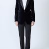 Menswear Favourbrook Dinner Jackets | Navy Velvet Cotton Dinner Jacket