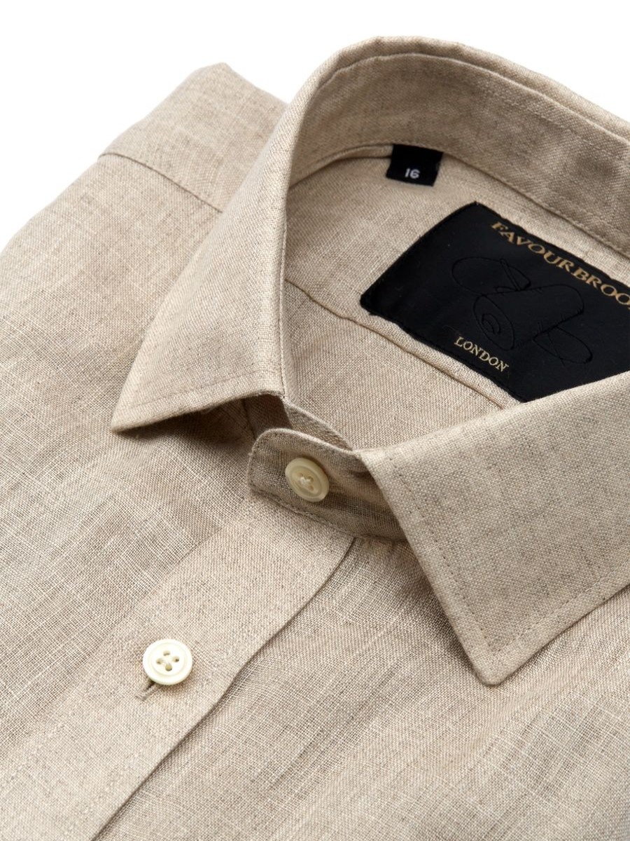 Menswear Favourbrook Shirts | Natural Colne Helford Shirt