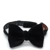 Menswear Favourbrook Bow Ties & Cummerbunds | Black Velvet / Red Bees Large Party Bow Tie With Contrast