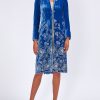 Womenswear Favourbrook Jackets & Coats | Eton Coat Cobalt Rhodri Silk Velvet