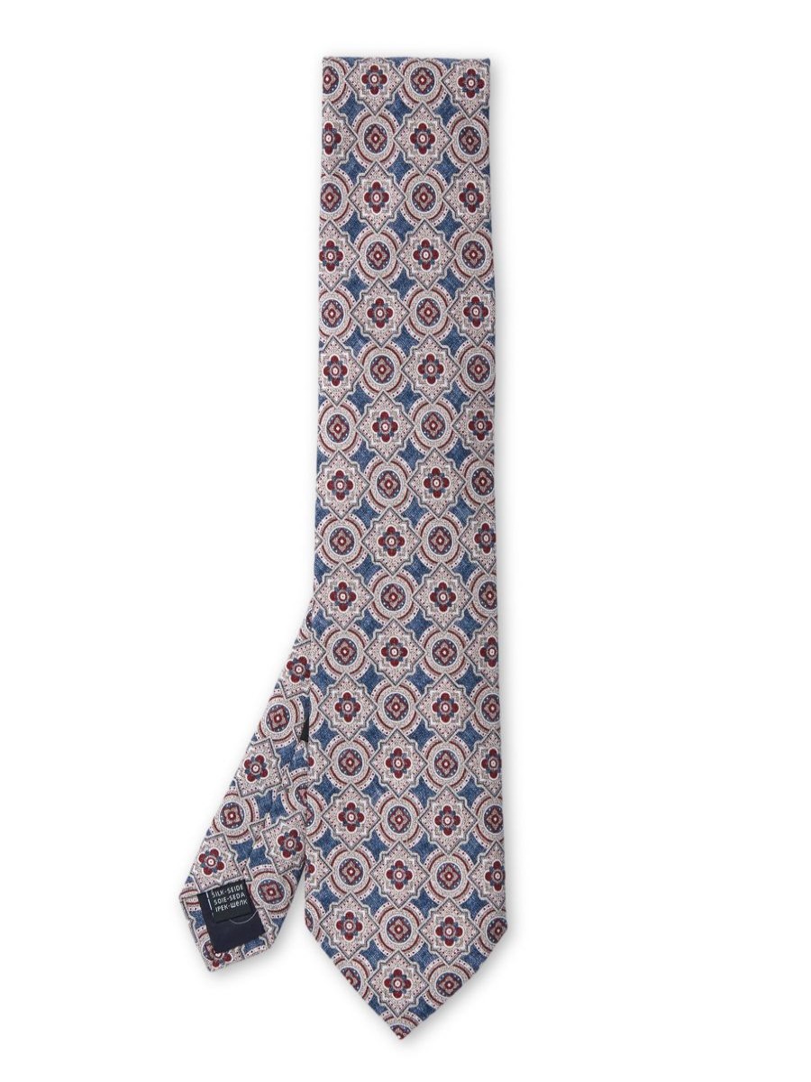 Menswear Favourbrook Ties | Blue/Burgundy Garston Silk Tie