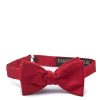 Menswear Favourbrook Bow Ties & Cummerbunds | Ruby Red Silk Douppion Bow Tie