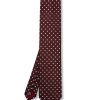 Menswear Favourbrook Ties | Burgundy Pickwick Silk Tie