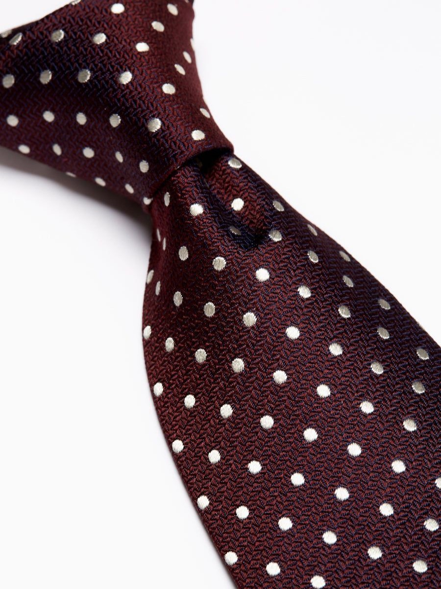 Menswear Favourbrook Ties | Burgundy Pickwick Silk Tie