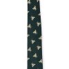 Menswear Favourbrook Ties | Green Gold Bees Silk Tie