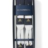 Menswear Favourbrook Braces | Navy Gold Bees Silk Braces