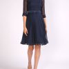 Womenswear Favourbrook Dresses | Serena Circle Dress Midnight Silk Georgette