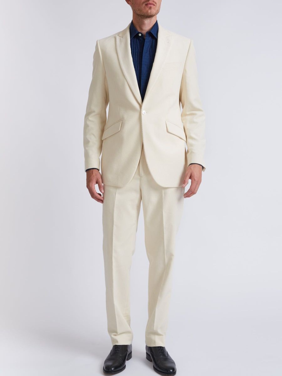 Menswear Favourbrook Suits | Cream Cord Newport Jacket