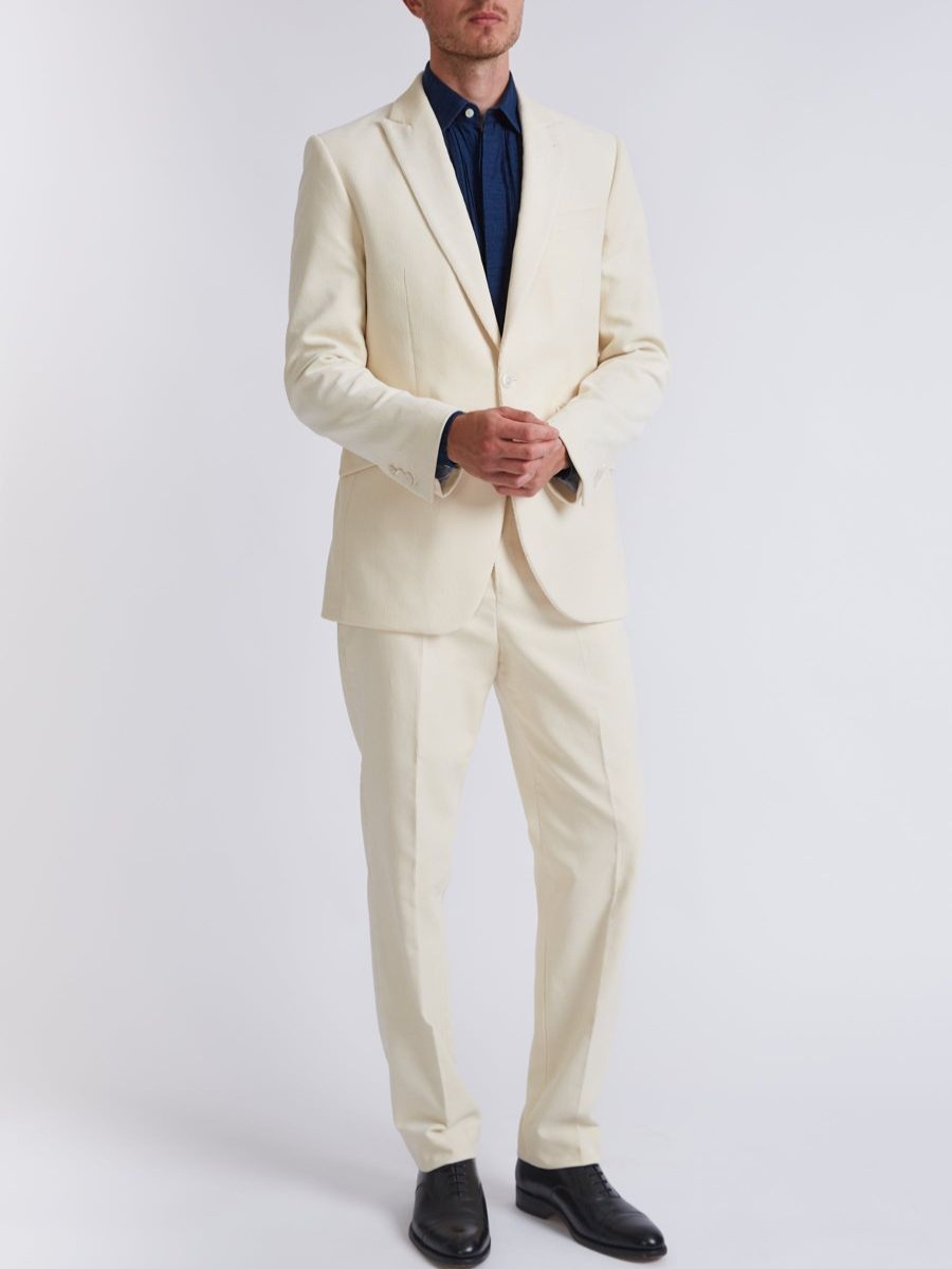 Menswear Favourbrook Suits | Cream Cord Newport Jacket