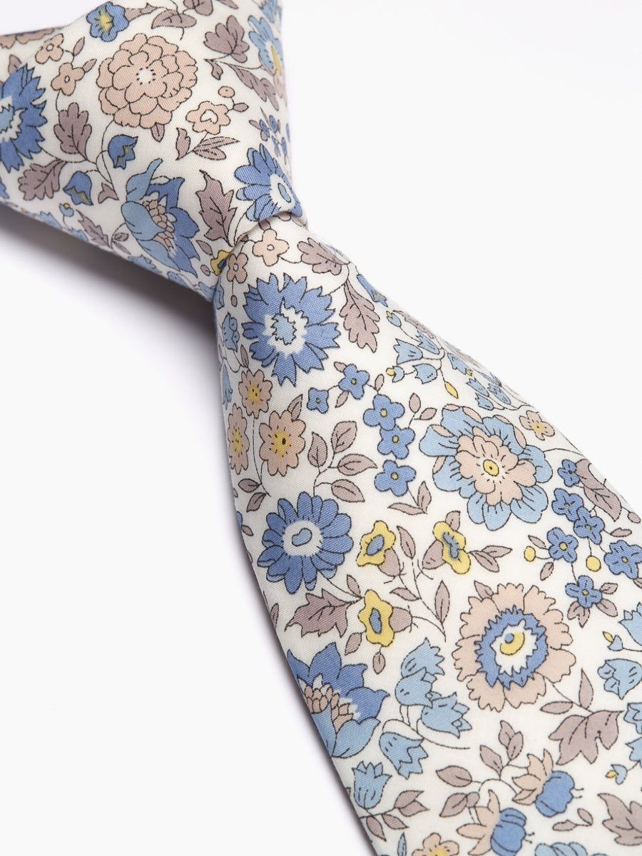 Menswear Favourbrook Ties | Ivory Danjo Cotton Tie