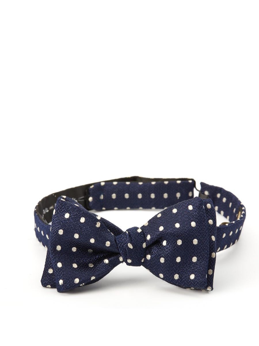 Menswear Favourbrook Bow Ties & Cummerbunds | Navy Pickwick Silk Bow Tie