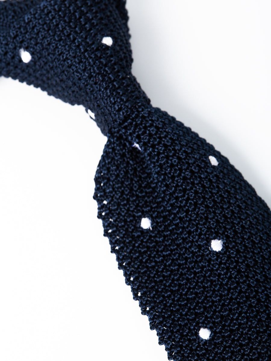 Menswear Favourbrook Ties | Midnight Bellagio Knitted Silk Tie