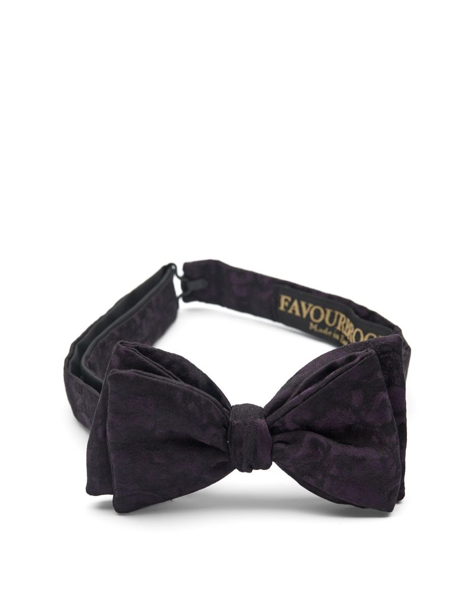 Menswear Favourbrook Bow Ties & Cummerbunds | Purple Skulls Silk Bow Tie