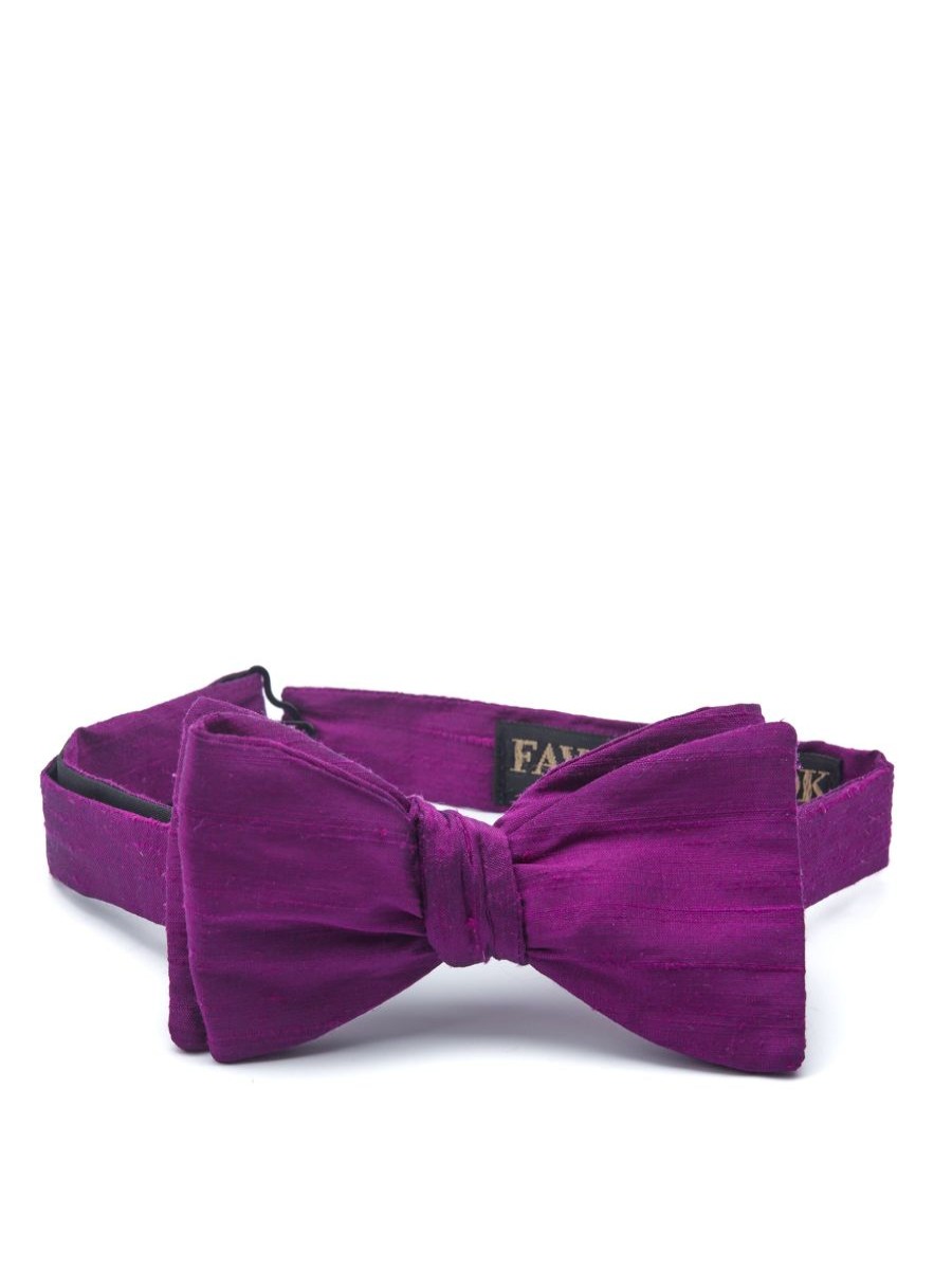 Menswear Favourbrook Bow Ties & Cummerbunds | Heather Silk Douppion Bow Tie