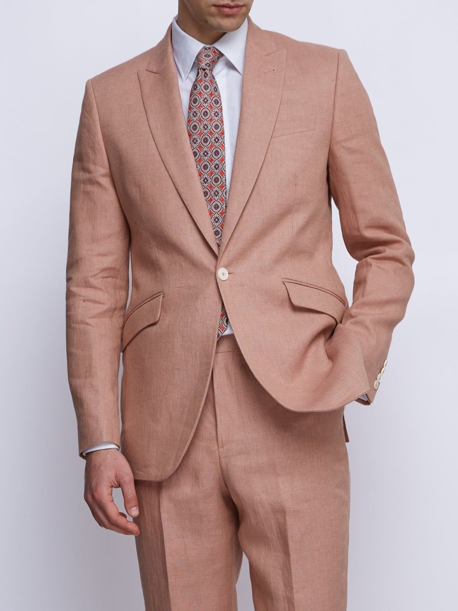 Menswear Favourbrook Suits | Pink Sidmouth Ebury Jacket