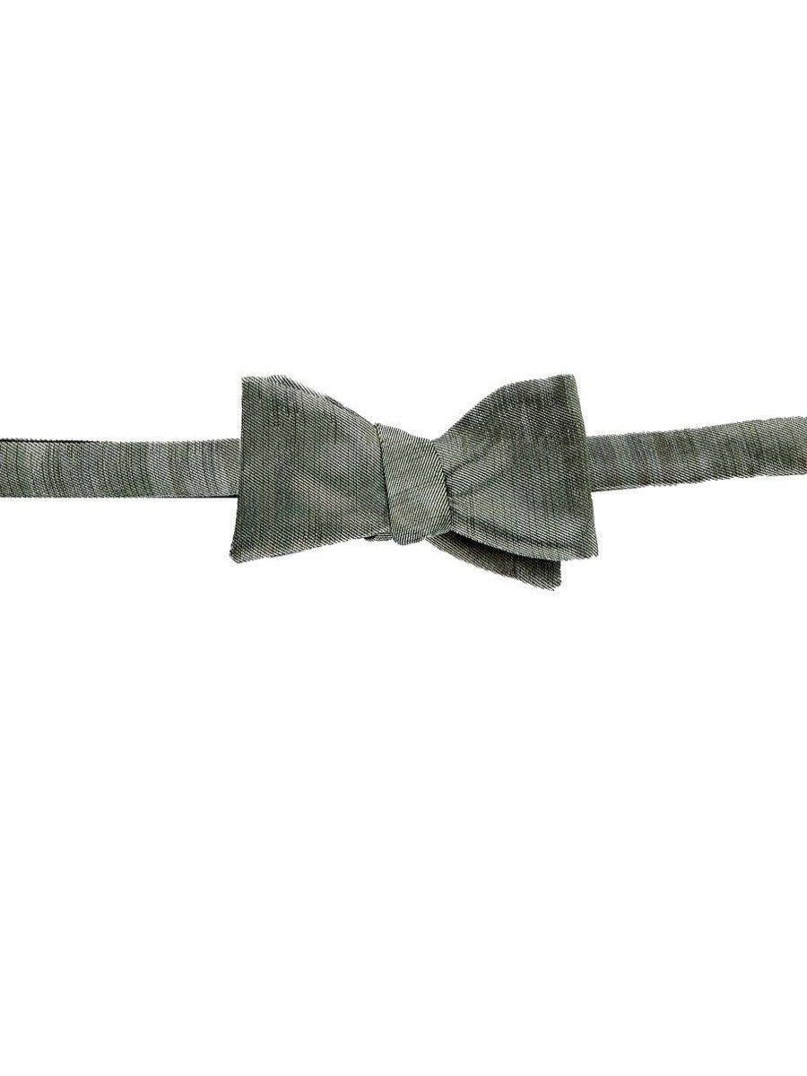 Menswear Favourbrook Bow Ties & Cummerbunds | Pistachio Ikat Silk Bow Tie