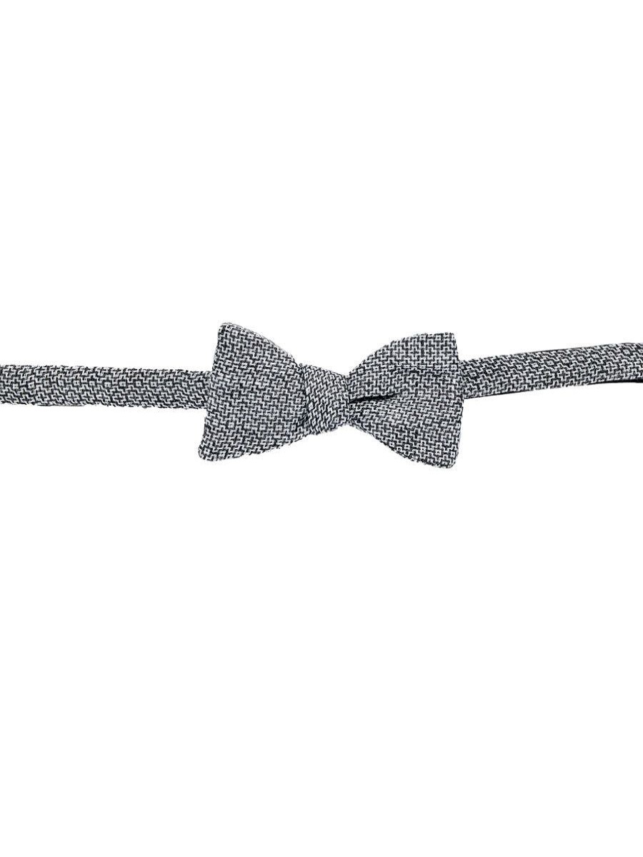 Menswear Favourbrook Bow Ties & Cummerbunds | Charcoal Culcross Linen Bow Tie