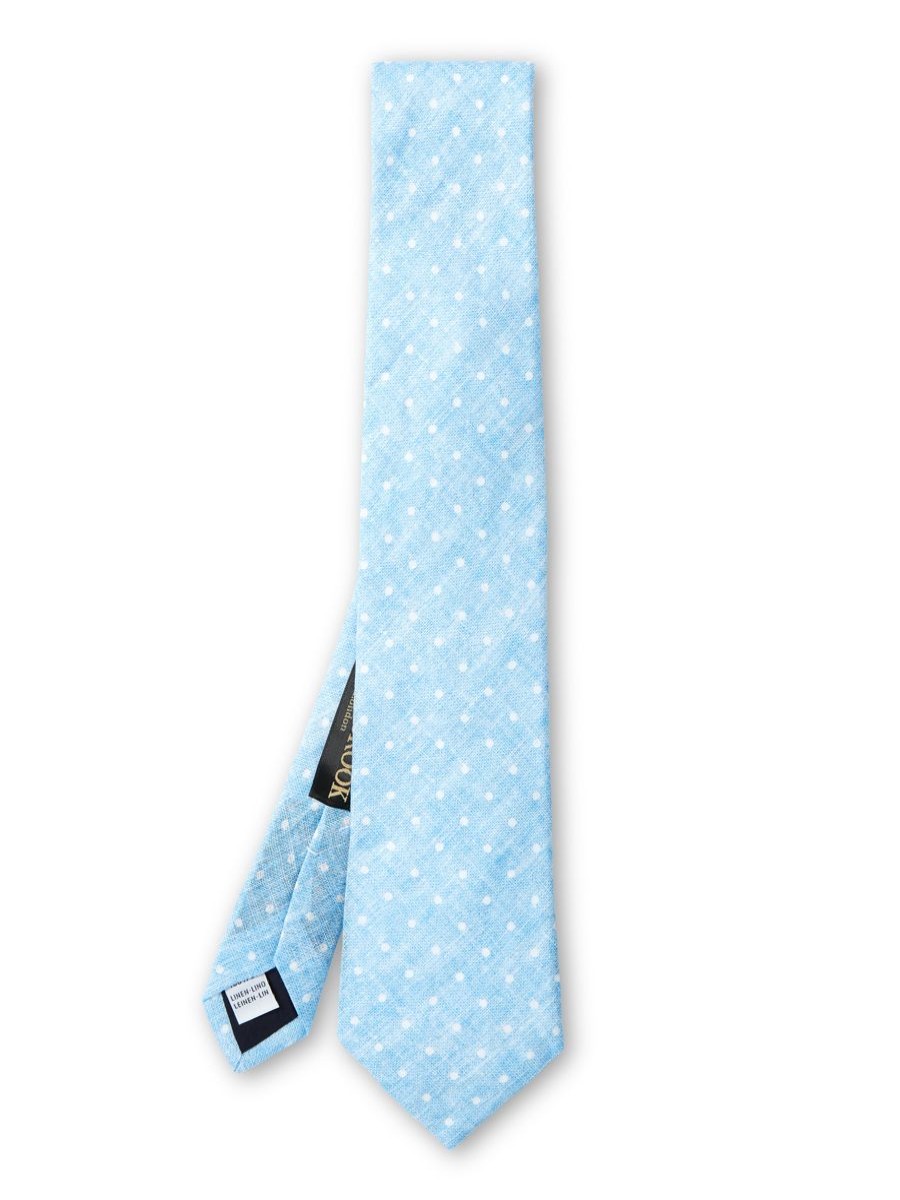 Menswear Favourbrook Ties | Sky Blue Spot Milford Tie