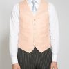 Menswear Favourbrook Waistcoats | Pink Randwick Single Breasted 6 Button Piped Waistcoat