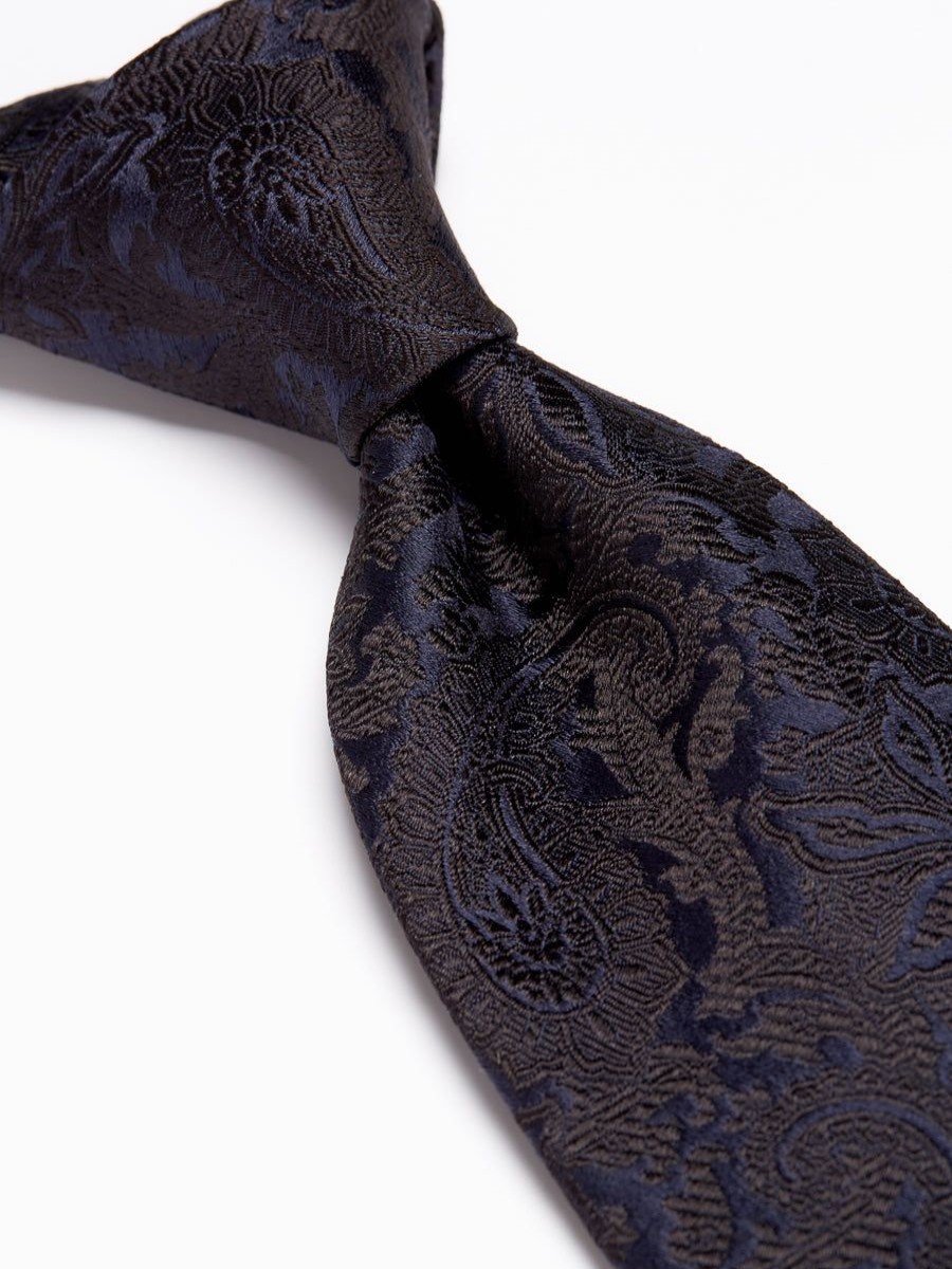 Menswear Favourbrook Ties | Navy Albert Silk Tie