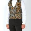 Menswear Favourbrook Waistcoats | Olive Chatsworth Double Breasted 8 Button Shawl Lapel Waistcoat