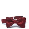 Menswear Favourbrook Bow Ties & Cummerbunds | Burgundy Douppion Silk Bow Tie