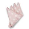 Menswear Favourbrook Pocket Squares | Cambridge Spot Pink/Cream Silk Pocket Square